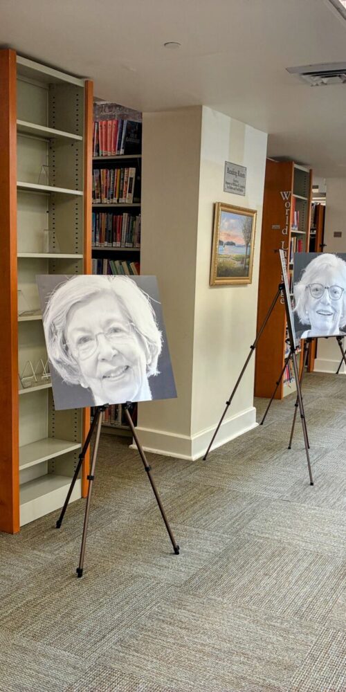 Portraits at Irvington Library