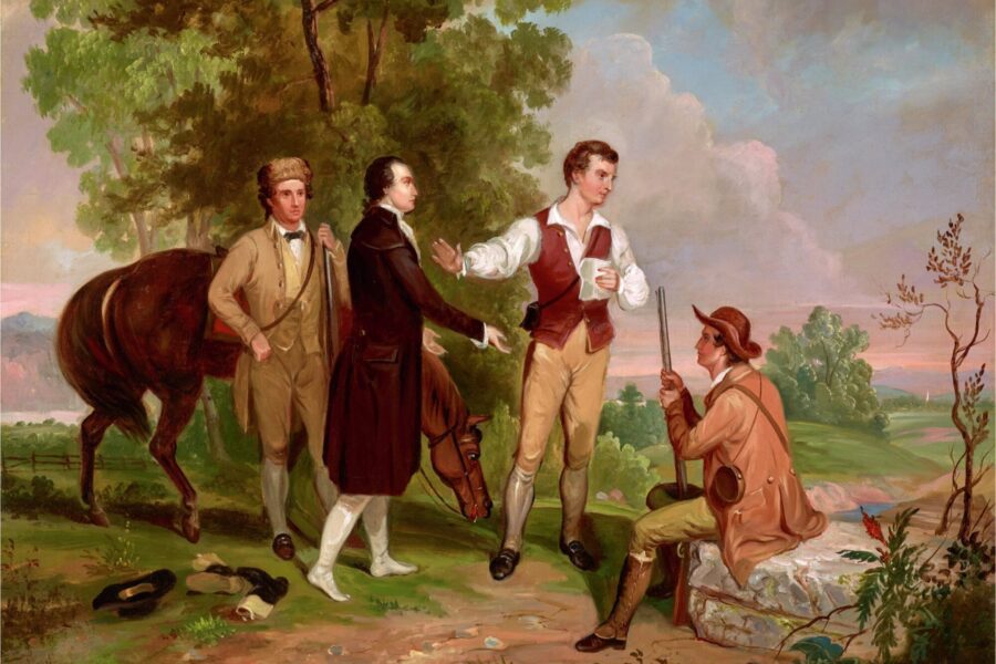 The Capture of John Andre painting